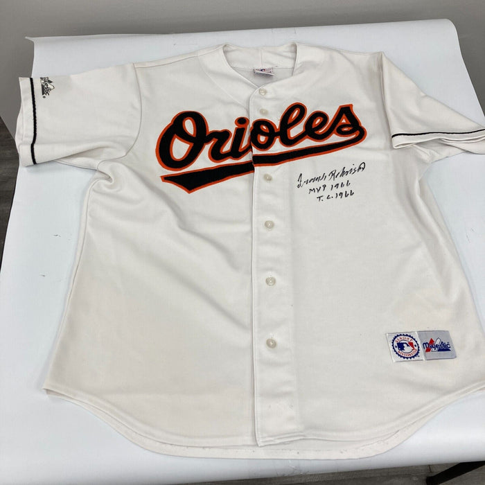 Frank Robinson MVP Triple Crown 1966 Signed Baltimore Orioles Jersey PSA DNA COA