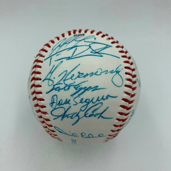Mint Derek Jeter & Mariano Rivera 1995 Columbus Clippers Signed Baseball PSA DNA