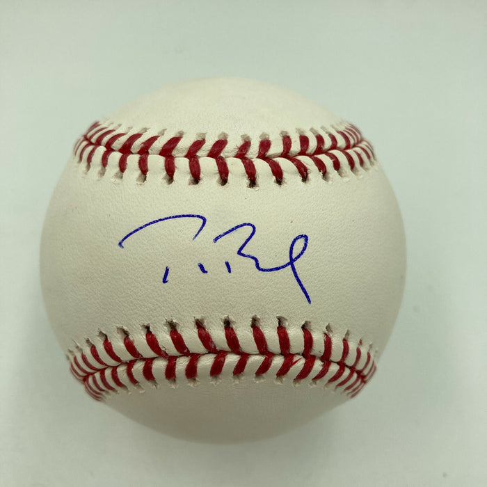Tom Brady Single Signed Autographed Official Major League Baseball Fanatics COA