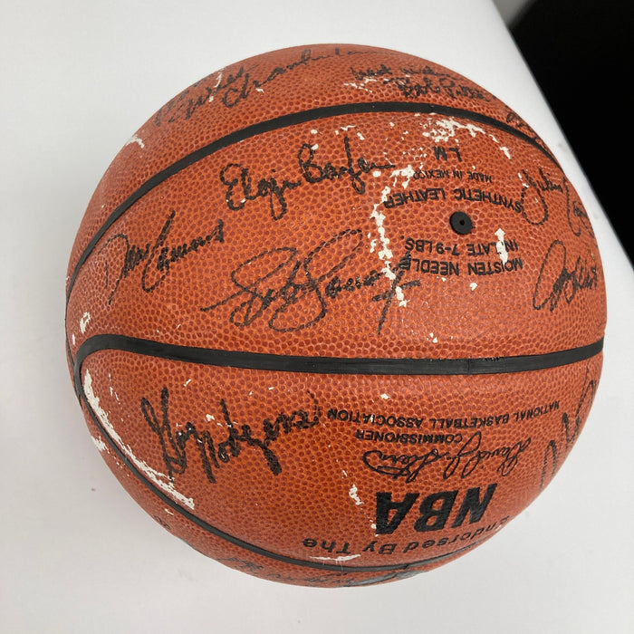 Michael Jordan Wilt Chamberlain Hall Of Fame Multi Signed Basketball Beckett COA