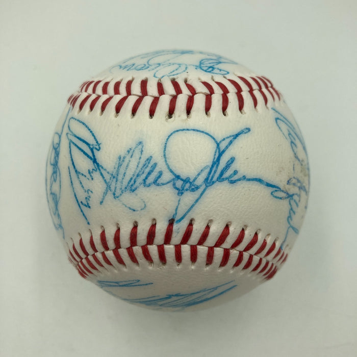Vintage 1986 New York Mets World Series Champs Team Signed Baseball JSA COA