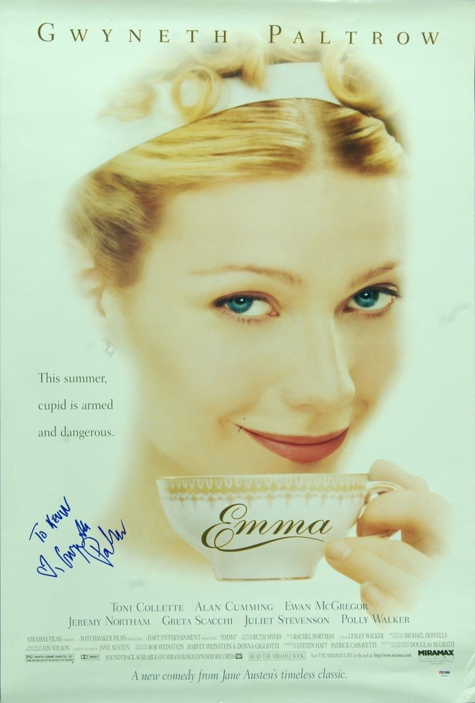 Gwyneth Paltrow Signed Autographed 40x27 "Emma" Movie Poster PSA DNA COA