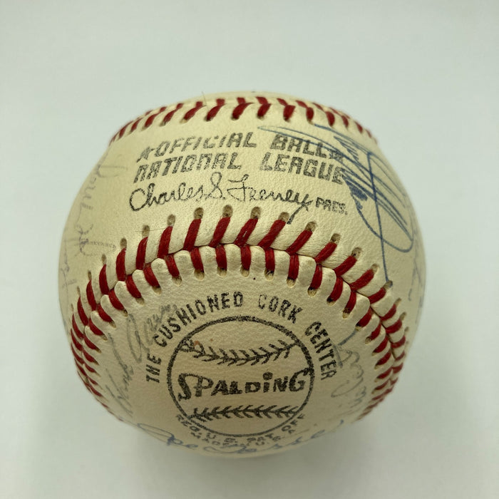 1970 All Star Game Team Signed Baseball Roberto Clemente Willie Mays Beckett COA