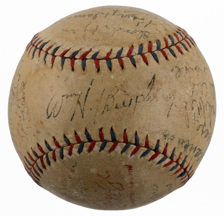 1933 New York Giants World Series Champs Team Signed Baseball Mel Ott JSA COA