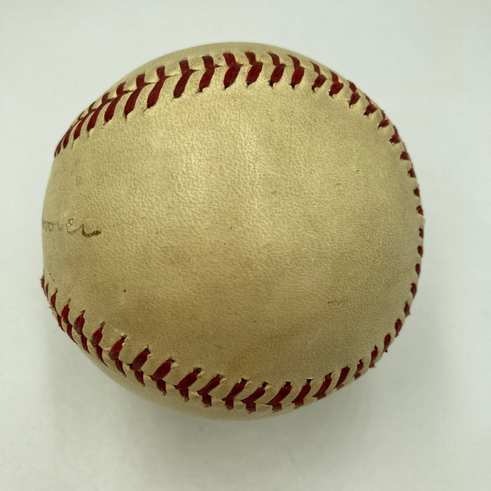 J. Edgar Hoover Single Signed 1930's Baseball The Only One Known PSA & Beckett