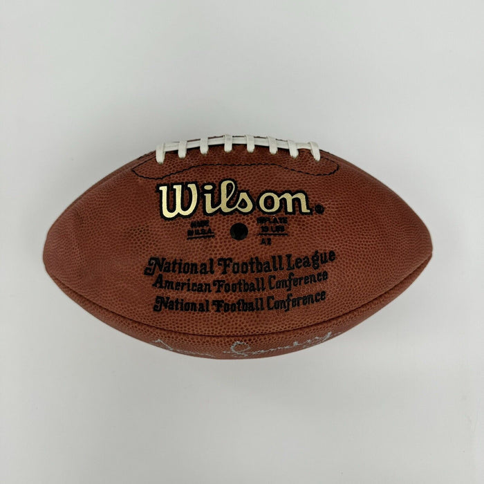 Tom Landry Dallas Cowboys Legends Signed Wilson NFL Game Football JSA COA