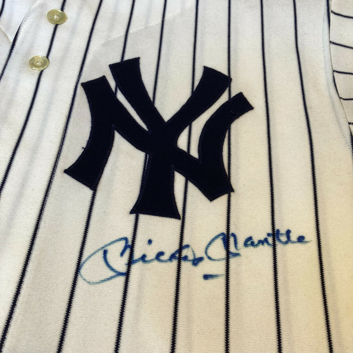 Mickey Mantle Signed Vintage 1970's New York Yankees Game Model Jersey JSA COA