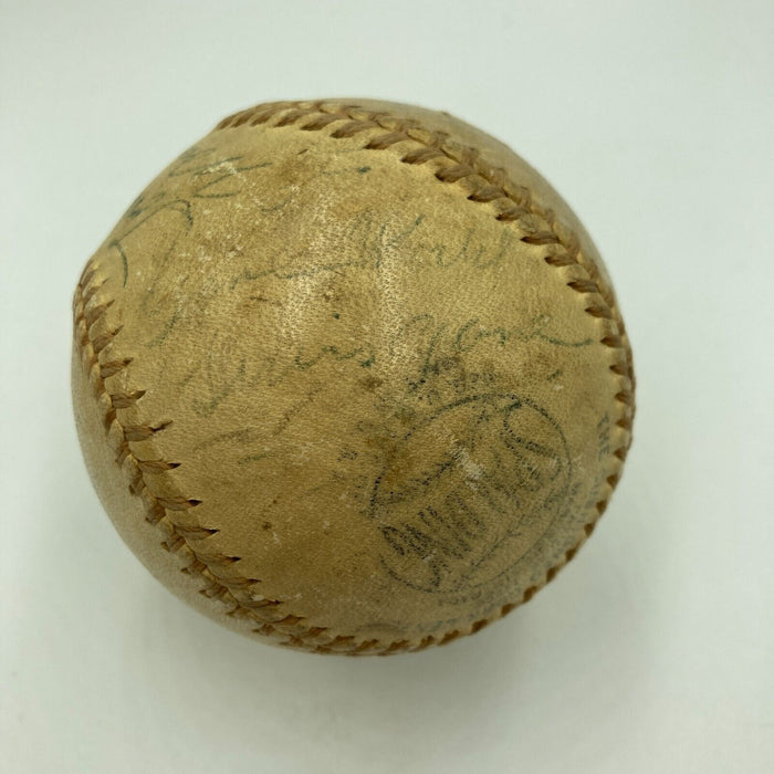 1944 World Series Game Used Baseball Signed By Umpire Tom Dunn JSA COA