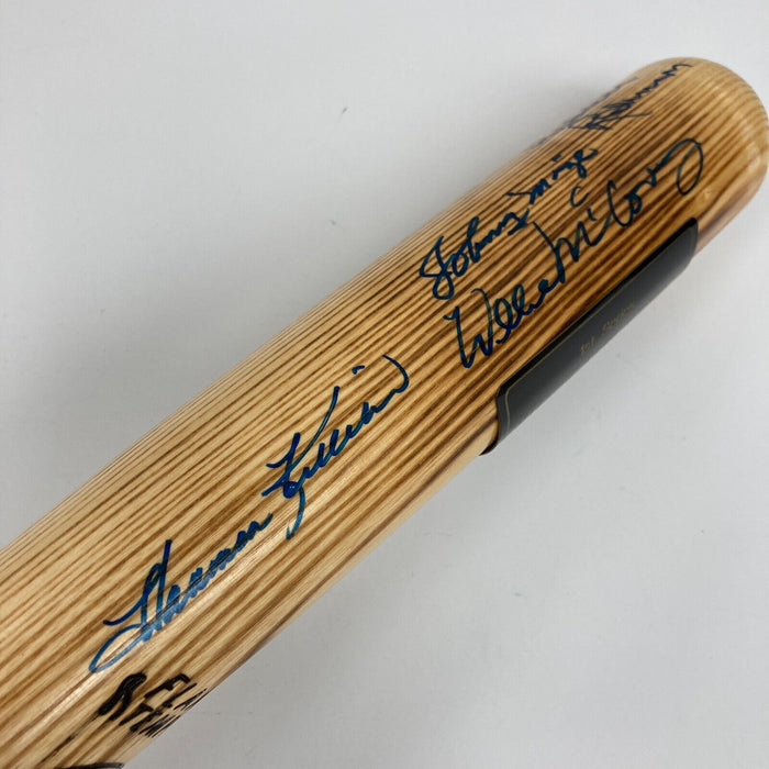 Willie Mays Willie Mccovey Hall Of Fame Multi Signed Baseball Bat JSA COA