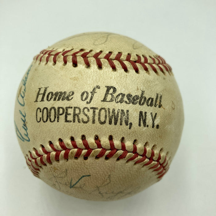 Ray Schalk Lloyd Waner Red Ruffing & 1968 Tigers Signed Baseball JSA COA