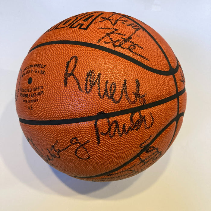 1985 Boston Celtics NBA Champs Team Signed Official NBA Game Basketball PSA DNA