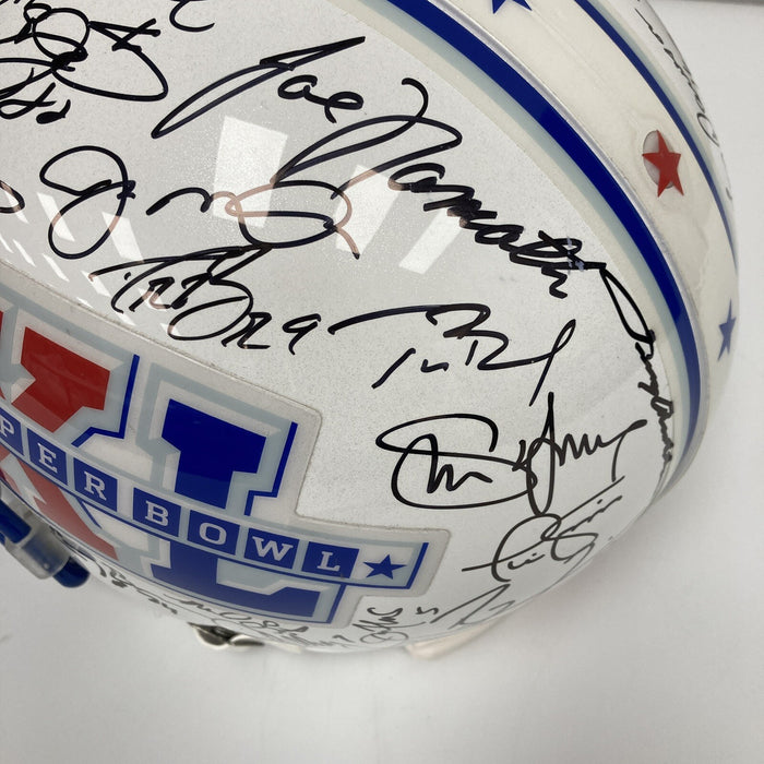 Beautiful Super Bowl MVP's Signed Helmet 42 Sigs With Tom Brady Fanatics COA