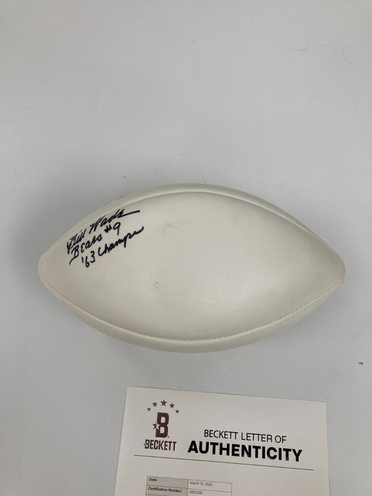 Ray Nitschke Dick Butkus Mike Ditka HOF Multi Signed Football Beckett COA