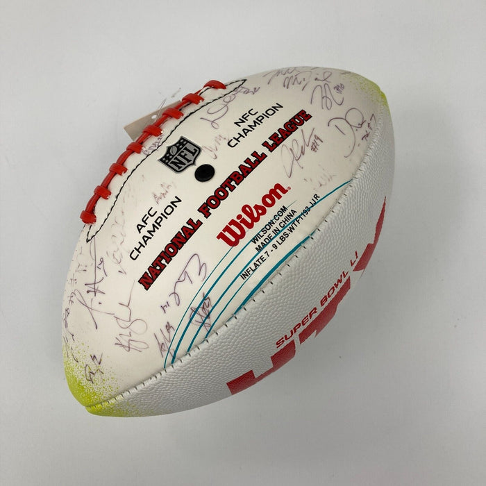 2017 Atlanta Falcons NFC Champs Team Signed Super Bowl LI Football PSA DNA COA