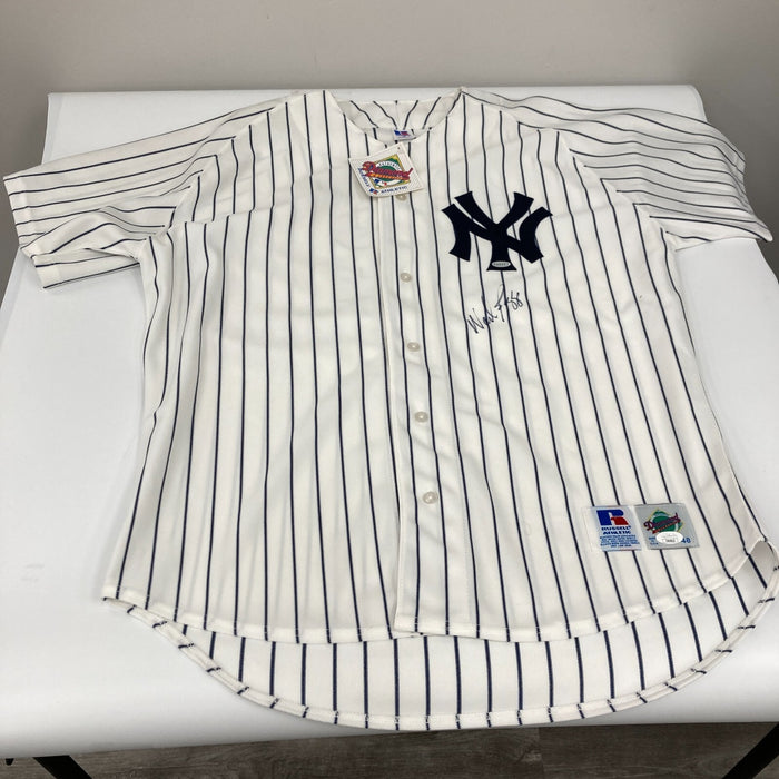 Wade Boggs Signed Authentic New York Yankees Russell Jersey JSA COA