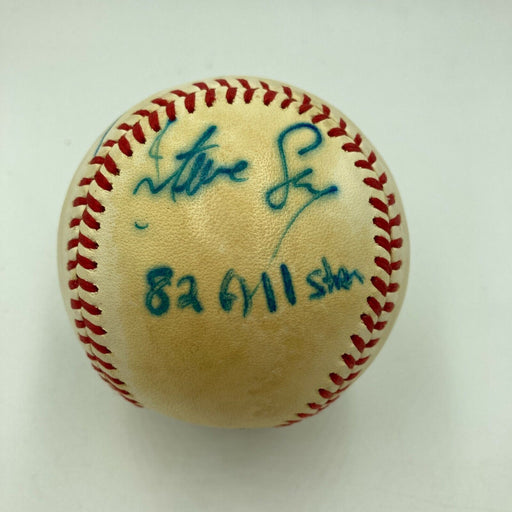 Kent Hrbek & Steve Sax Signed 1982 All Star Game Baseball JSA COA