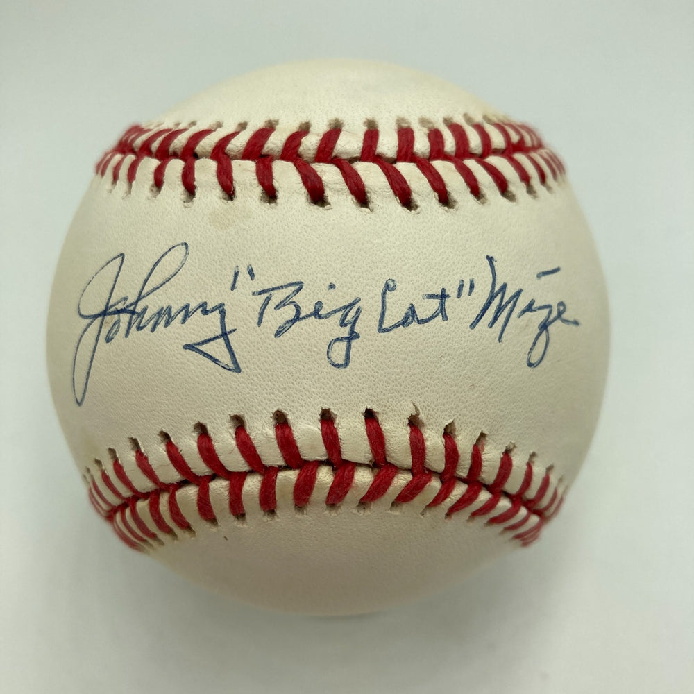 Johnny "Big Cat" Mize Signed National League Baseball PSA DNA COA