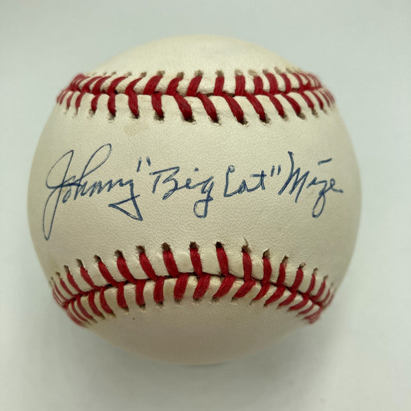 Johnny "Big Cat" Mize Signed National League Baseball PSA DNA COA