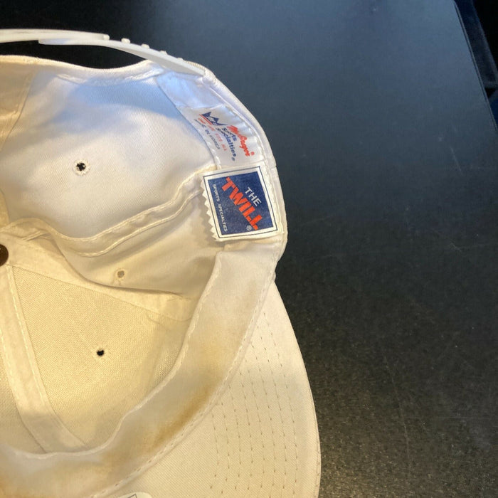 Magic Johnson Kareem Abdul Jabbar Signed 1987 Los Angeles Lakers Champs Cap JSA
