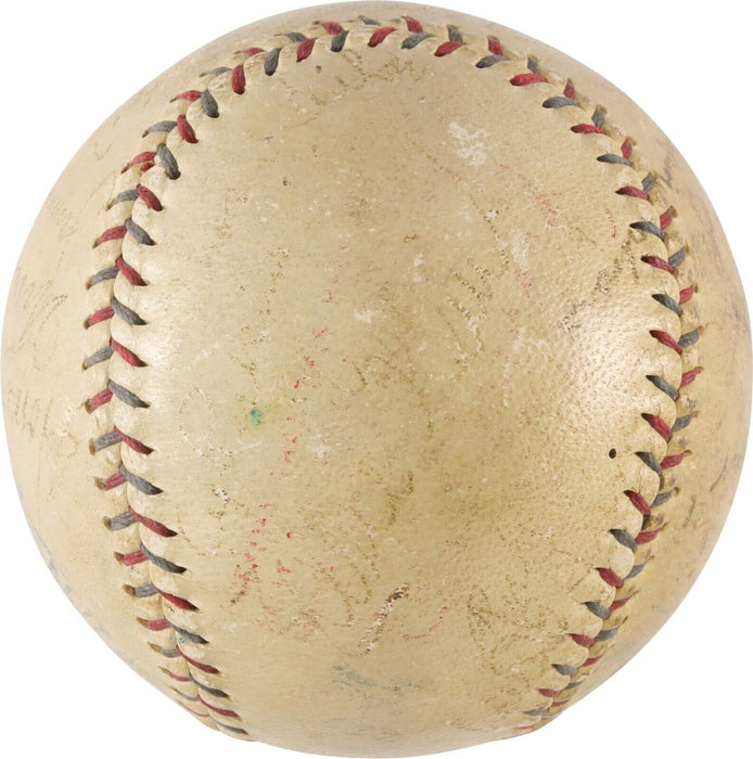 1929 Philadelphia Athletics A's World Series Champs Team Signed Baseball PSA DNA