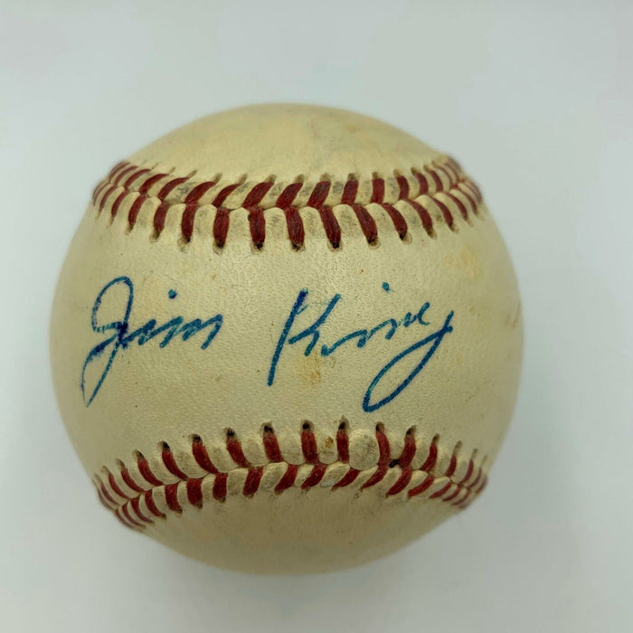 Jim King Chicago Cubs 1955 Single Signed Baseball With JSA COA