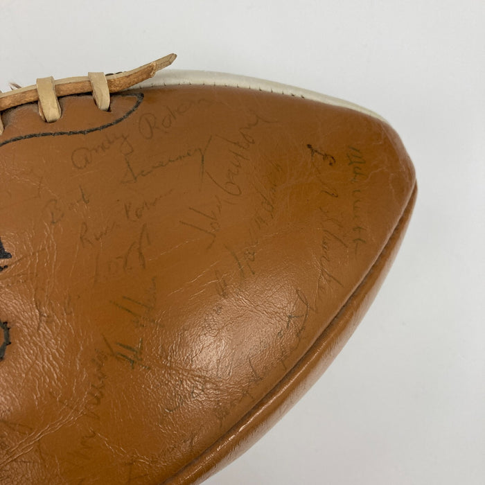 1973 Notre Dame Fighting Irish NAtional Champions Team Signed Football