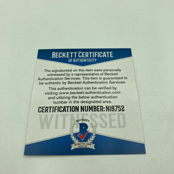 Randy Moss Signed Autographed Baseball New England Patriots Beckett COA