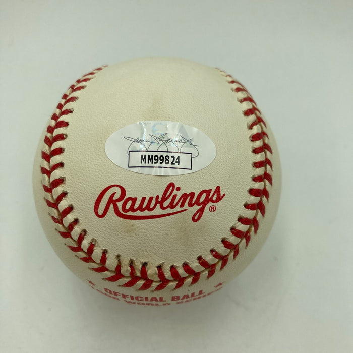 John Sterling 1998 W.S. Champs 125-50 Signed World Series Baseball JSA #MM99824