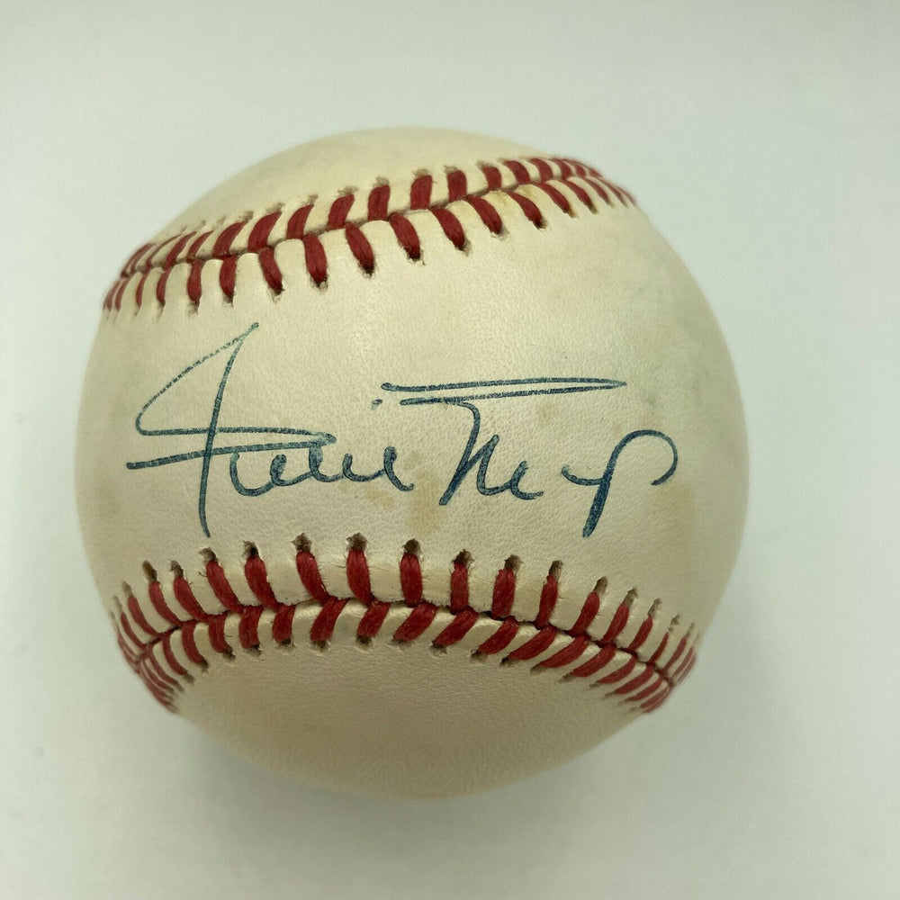 Willie Mays Signed Autographed Official National League Baseball PSA DNA COA