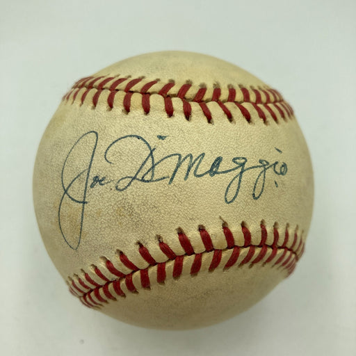Joe Dimaggio Signed Official American League Baseball JSA COA
