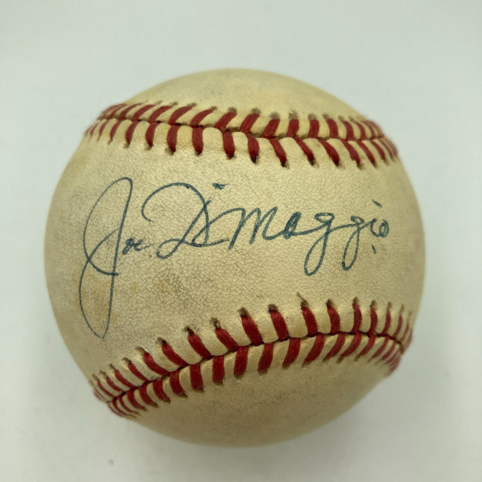 Joe Dimaggio Signed Official American League Baseball JSA COA