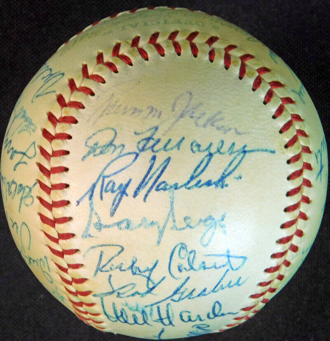 Beautiful 1958 Cleveland Indians Team Signed American League Baseball JSA COA