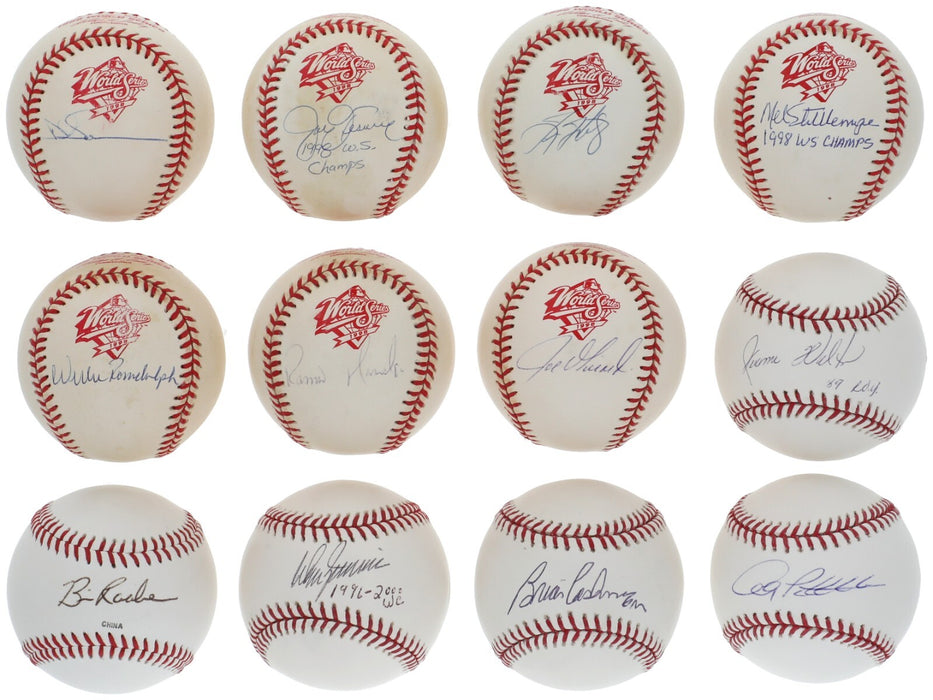 1998 New York Yankees WS Champs Team Signed Baseball Collection 51 Balls JSA COA