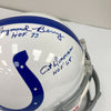 Art Donovan Lenny Moore Raymond Berry Mackey Signed Colts Full Size Helmet JSA