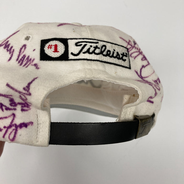Tiger Woods PGA Tour Golf Legends Multi Signed Hat 31 Sigs JSA COA