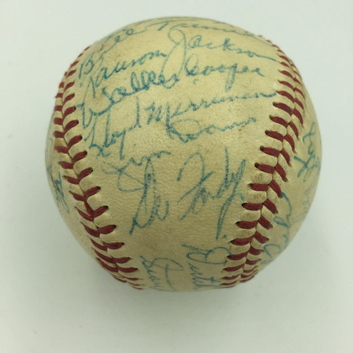 1955 Chicago Cubs Team Signed National League Baseball Ernie Banks JSA COA