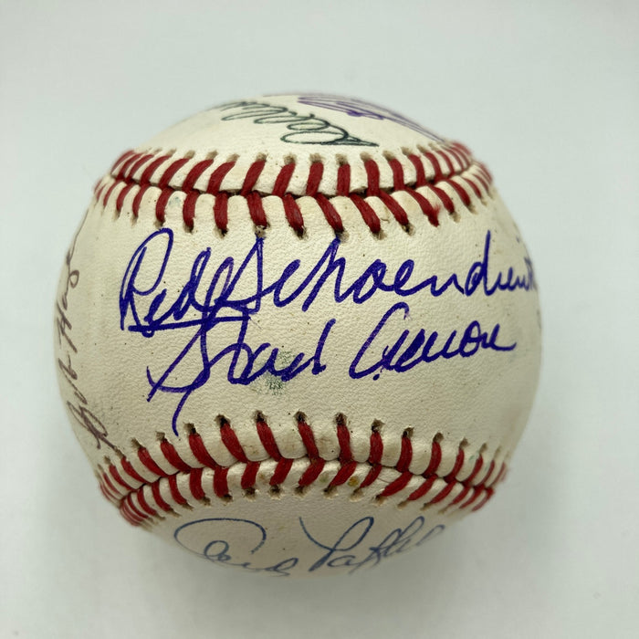 1957 Milwaukee Braves World Series Champs Team Signed Baseball JSA COA