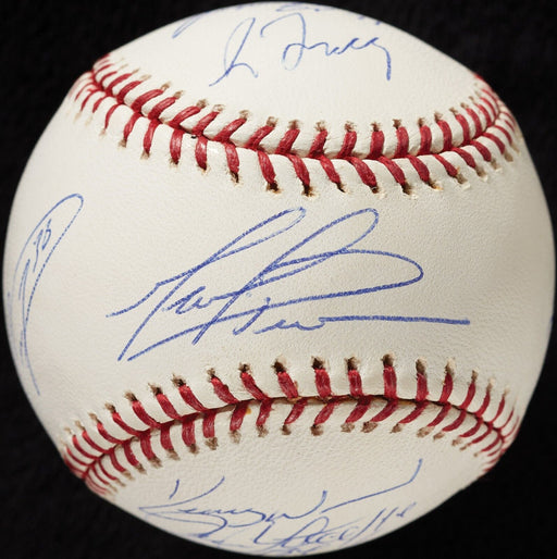 Kerry Wood Mark Prior Greg Maddux Cubs Legendary Pitchers Signed Baseball MLB