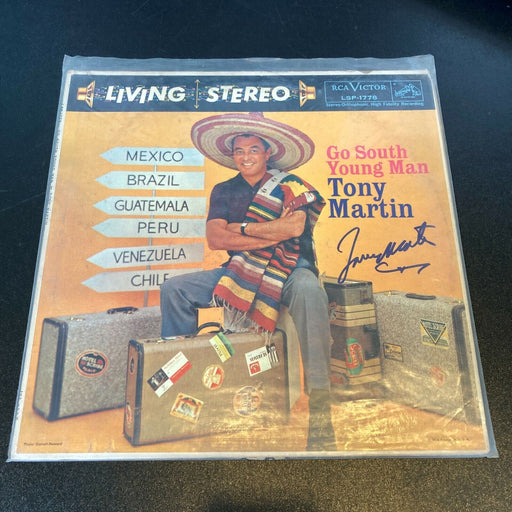 Tony Martin Signed Autographed Vintage LP Record
