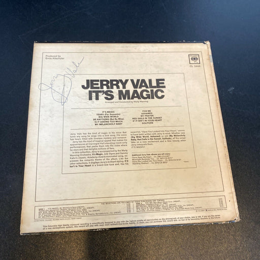 Jerry Vale Signed Autographed Vintage LP Record