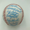 Vintage 1986 New York Mets World Series Champs Team Signed Baseball JSA COA