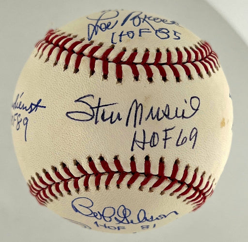 Stan Musial Bob Gibson Ozzie Smith St. Louis Cardinals HOF Signed Baseball BAS