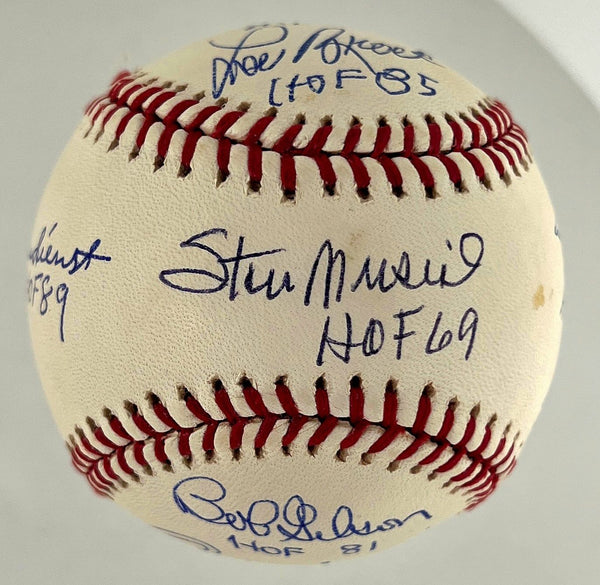 Stan Musial Bob Gibson Ozzie Smith St. Louis Cardinals HOF Signed Baseball BAS