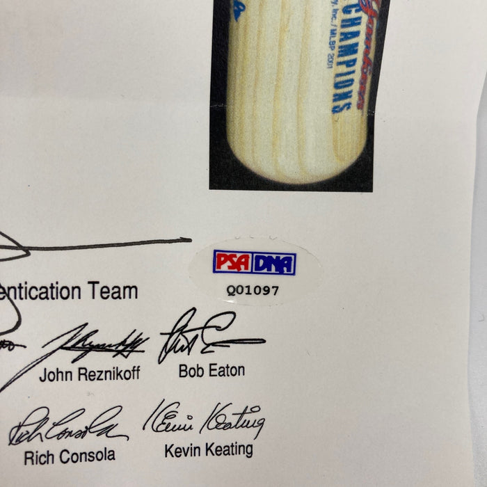 1978 New York Yankees World Series Champs Team Signed Baseball Bat PSA DNA COA