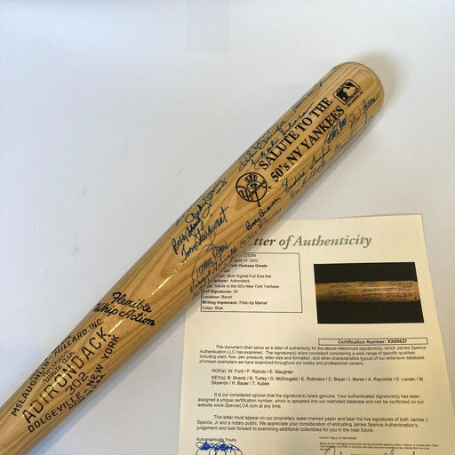 1950's New York Yankees Legends Multi Signed Baseball Bat 55 Sigs! JSA COA