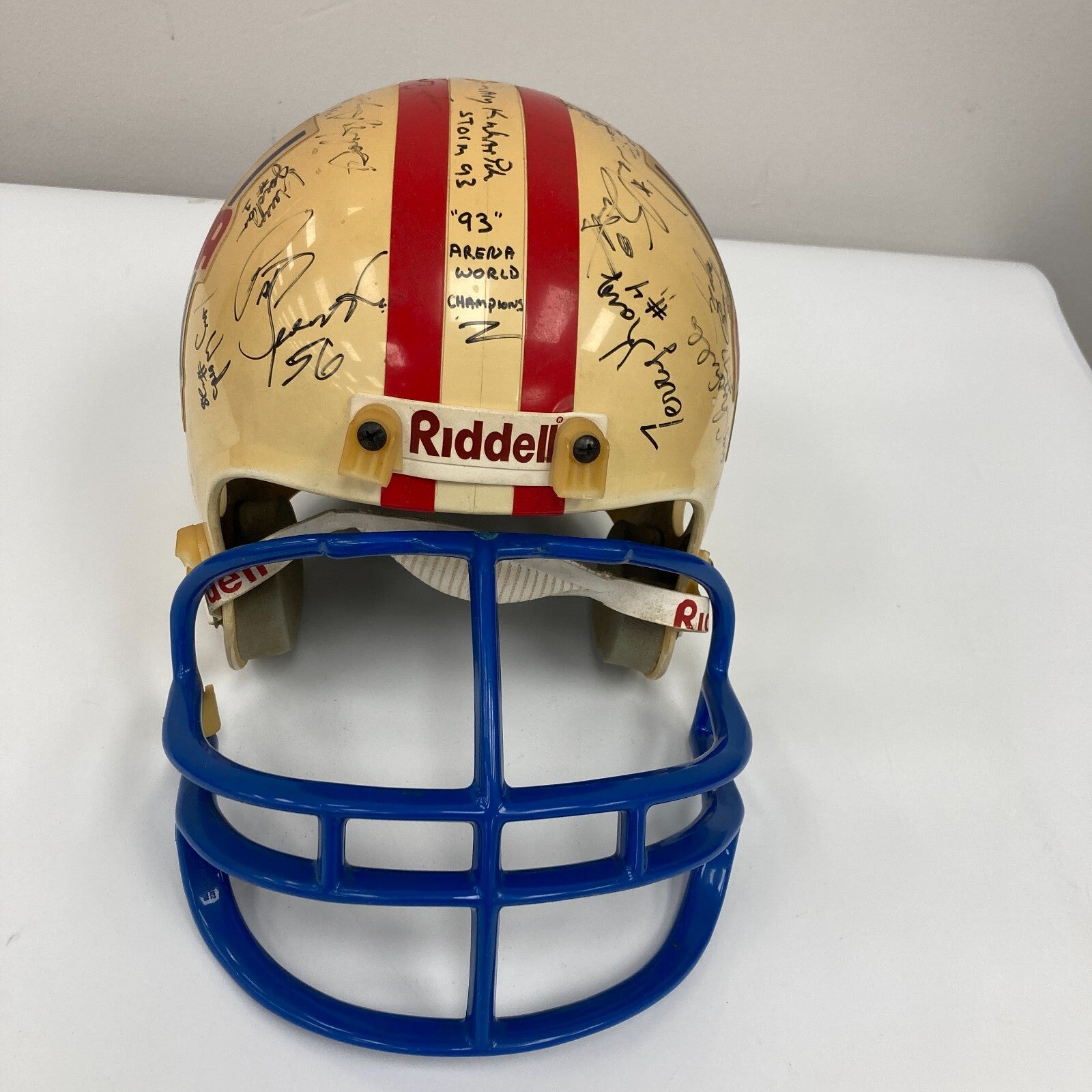 arena football helmets 1993 Tampa Bay Storm Arena Football World Champions Team Signed Helmet