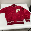 Larry Milbourne Game Used Signed 1983 Philadelphia Phillies Wilson Jacket
