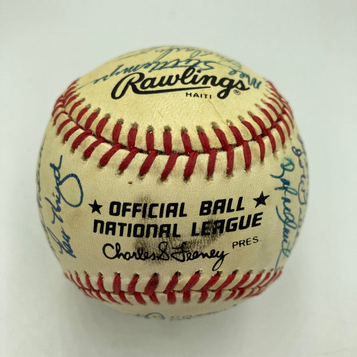 1986 New York Mets World Series Champs Team Signed Vintage NL Baseball JSA COA