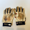 Manny Ramirez Signed 2005 Game Used Batting Gloves (Pair) & Wristband JSA COA