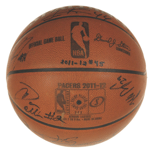 2011-2012 Indiana Pacers Team-Signed Game Used Basketball Paul George JSA COA